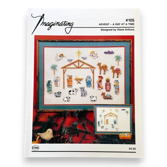 Lot of 3 Christmas Cross Stitch Pattern Booklets Imaginating and Stitchmaker - Picture 5 of 10